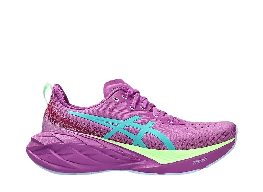 アシックス ウィメンズ ノヴァブラスト4 ライトショー "イルミネートグリーン"