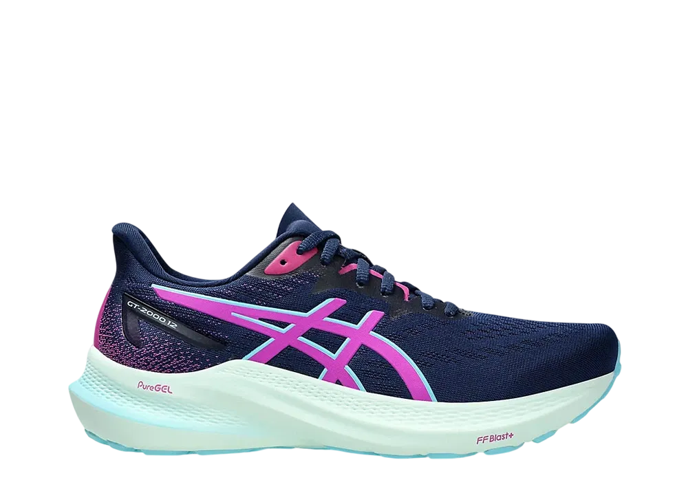 アシックス ウィメンズ GT2000 12 "ブルーエクスパンス/ボールドマゼンタ"