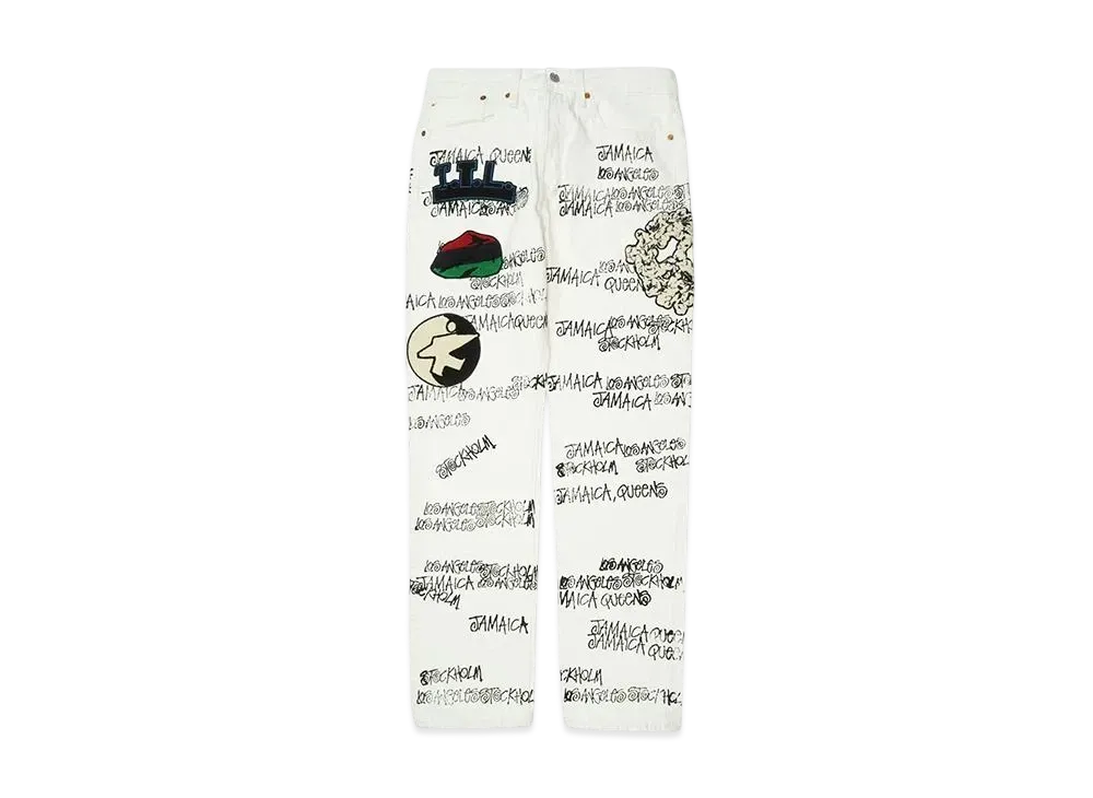 Stussy x Our Legacy x Denim Tears Pants "White"