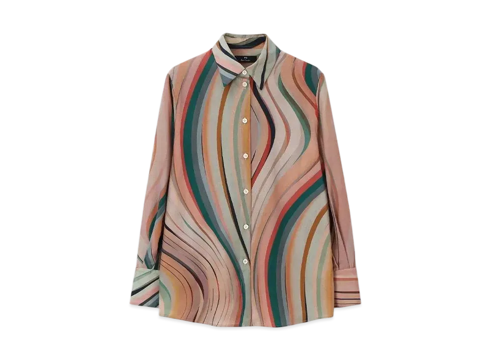 Paul Smith Women's New Swirl Shirt "Multi"