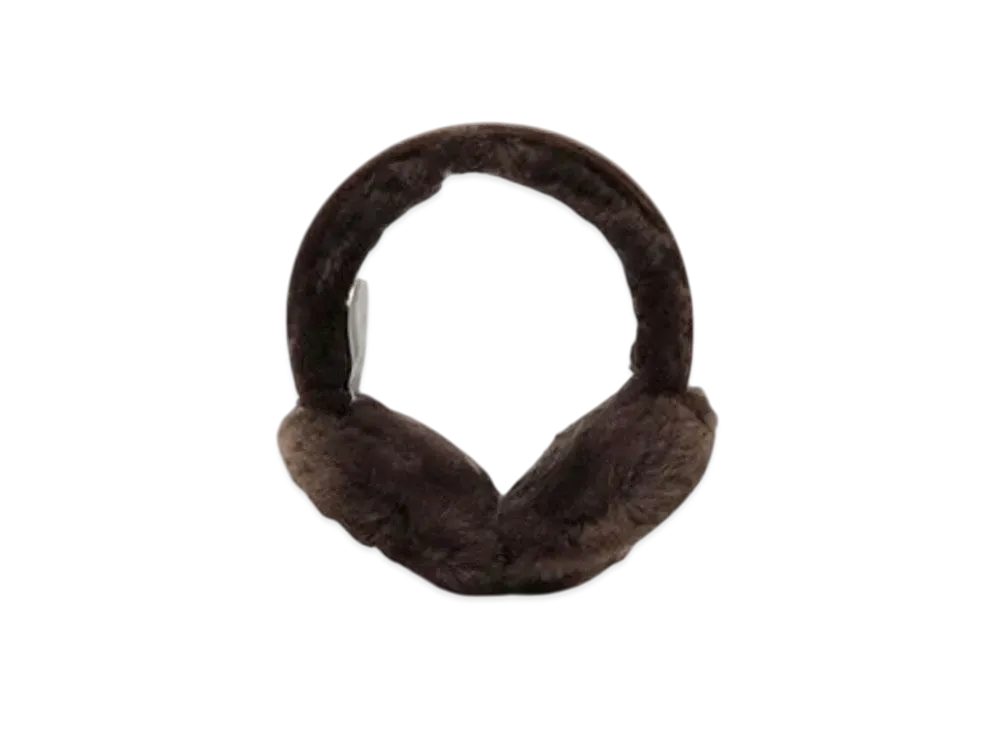 UGG Sheepskin Embroidery Earmuff "Brown"