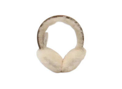 UGG Sheepskin Embroidery Earmuff "Beige"