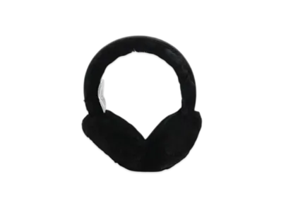 UGG Sheepskin Embroidery Earmuff "Balck"