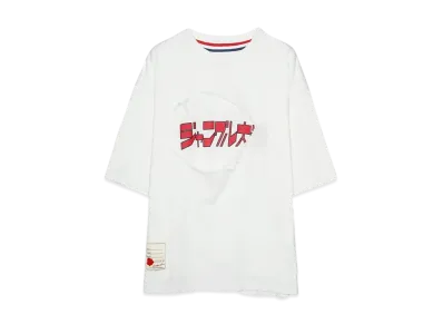 JUNGLE EMPEROR x SEVESKIG vs JUNGLE EMPEROR LEO S/SL Damage TEE Ver, "Friends" "WHITE"