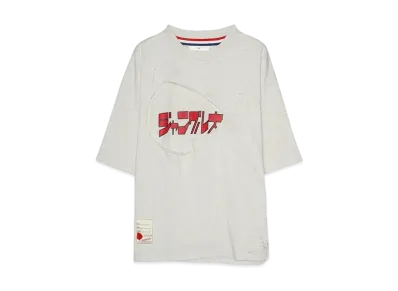 JUNGLE EMPEROR x SEVESKIG vs JUNGLE EMPEROR LEO S/SL Damage TEE Ver, "Friends" "OATMEAL"