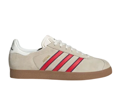 Arsenal FC × adidas Gazelle Terrace Icons "Off White/Better Scarlett/Night Sky"
