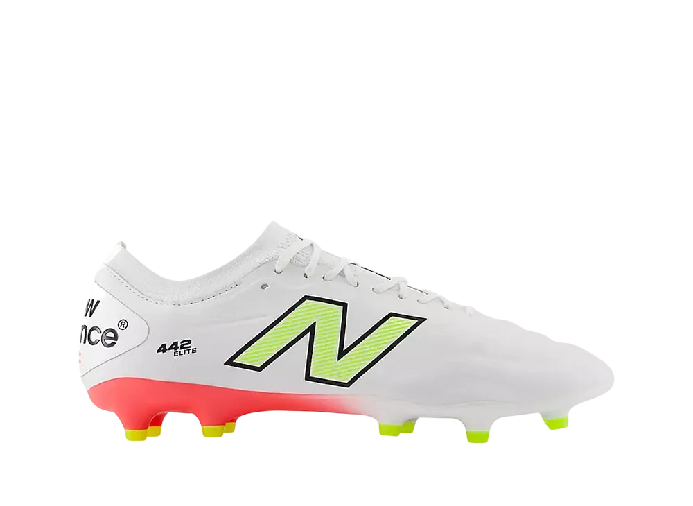 New Balance 442 Elite FG V2 "White/Energy Red/Hi Lite"