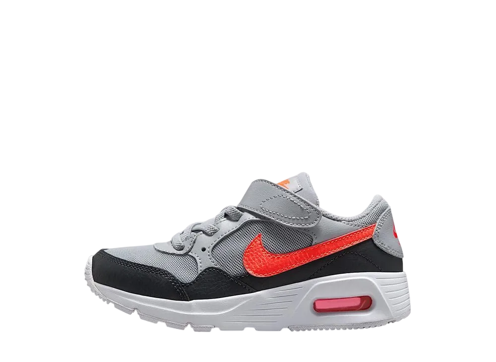 Nike PS Air Max SC "Wolf Grey/Anthracite/White/Bright Crimson"