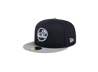 NEW ERA 59Fifty 2025 MLB Batting Practice New York Yankees Road "Navy/Gray"