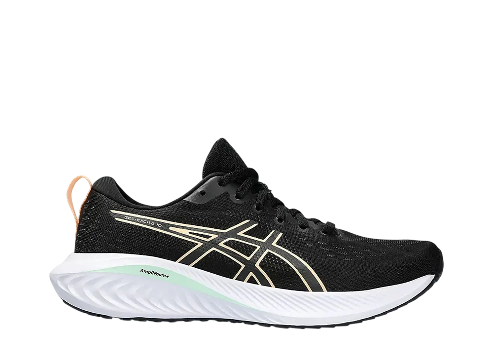 アシックス ウィメンズ ゲルエキサイト10 "ブラック/アプリコットクラッシュ"