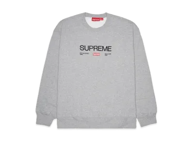 Supreme Established Crewneck "Heather Grey"