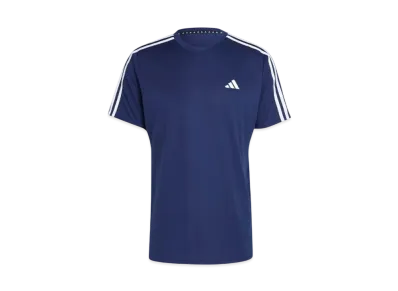 adidas Train Essentials Three Stripes Training Short Sleeve T-Shirt "Dark Blue/White"