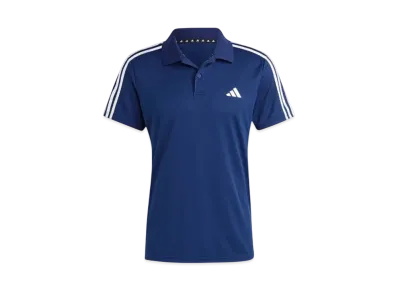 adidas Train Essentials Pique Three Stripes Training Polo Shirt "Dark Blue/White"