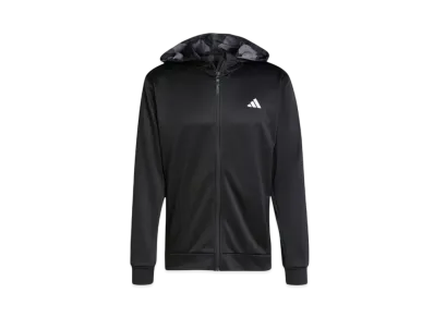 adidas Training Essentials Camo Full Zip Parka "Black"