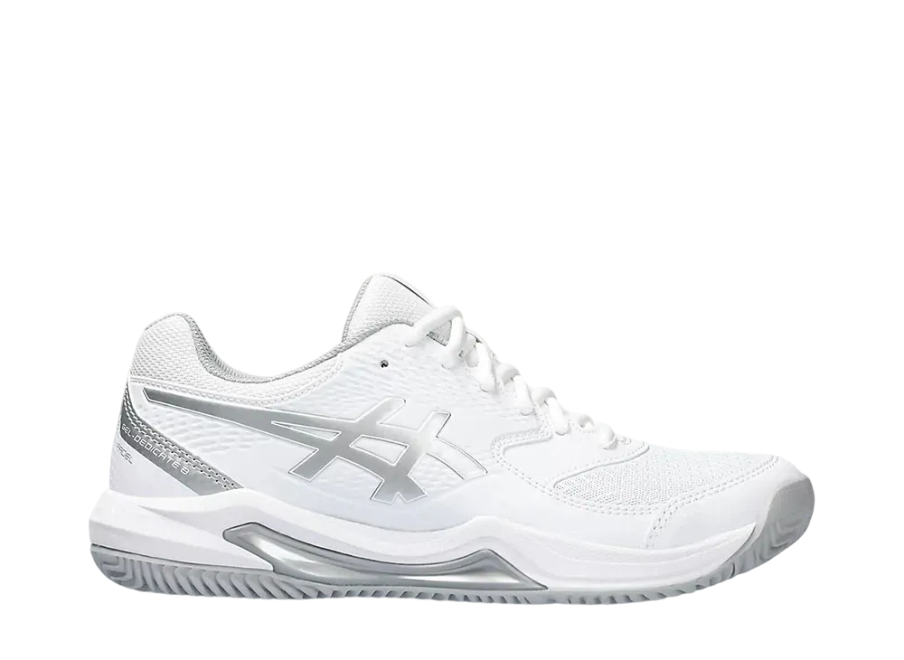 アシックス ウィメンズ ゲルデディケート8 パデル "ホワイト/ピュアシルバー"