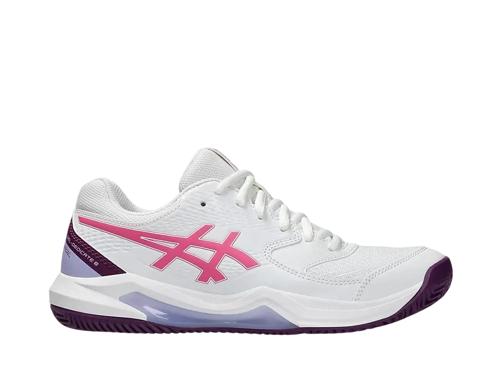 アシックス ウィメンズ ゲルデディケート8 パデル "ホワイト/ドラゴンフルーツ"