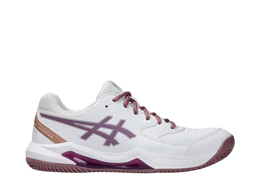 アシックス ウィメンズ ゲルデディケート8 パデル "ホワイト/ダークウベ"