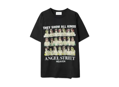MAYO ANGEL STREET PRINT SHORT SLEEVE TEE "FADE BLACK"