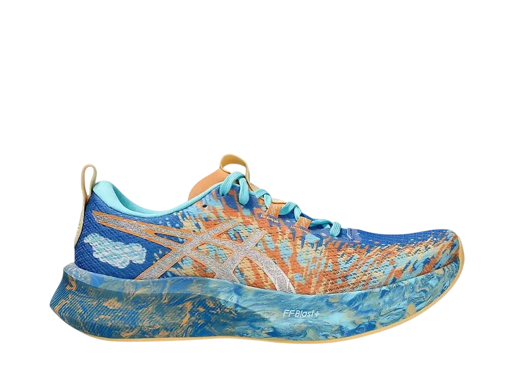 アシックス ウィメンズ ヌーサトライ16 "ネイチャーブルー/フェイデッドオレンジ"