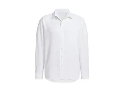 adidas Premium Sports Buttoned Long Sleeve Shirt "White"