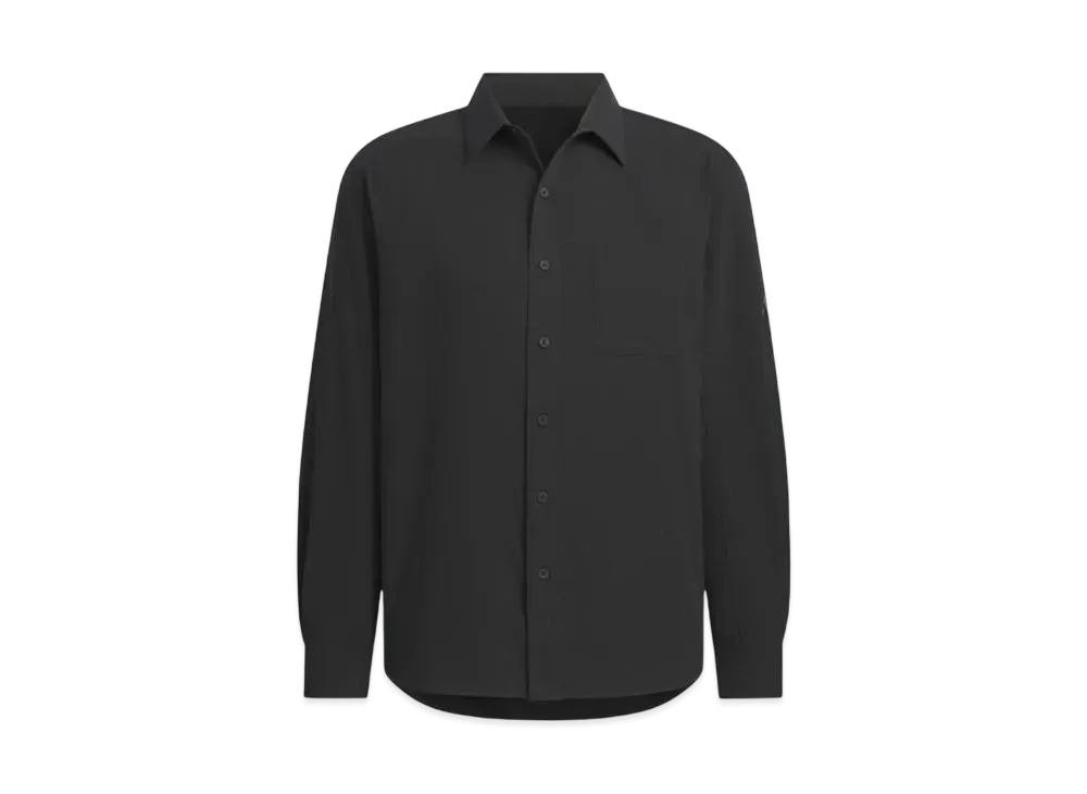 adidas Premium Sports Buttoned Long Sleeve Shirt "Black"