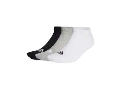 adidas Cushion Low-Cut Socks 3 Pairs "Medium Grey Heather/White/Black"