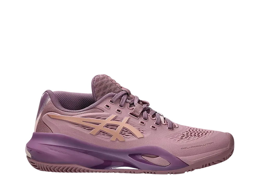 アシックス ウィメンズ ゲルレゾリューション 10 パデル "パープルオキサイド/ローズゴールド"