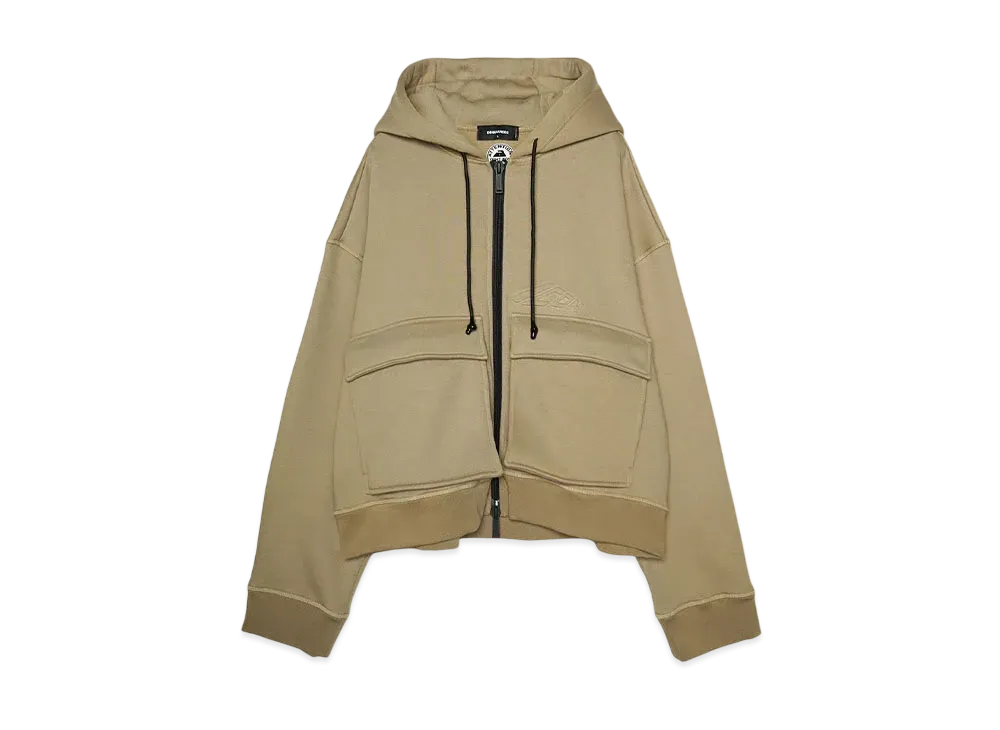 DSQUARED2 Baloon Cargo Zipped Sweatshirt "BEIGE"