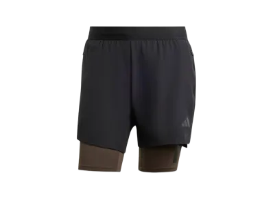 adidas Power Workout 2-in-1 Shorts "Black/Carbon"