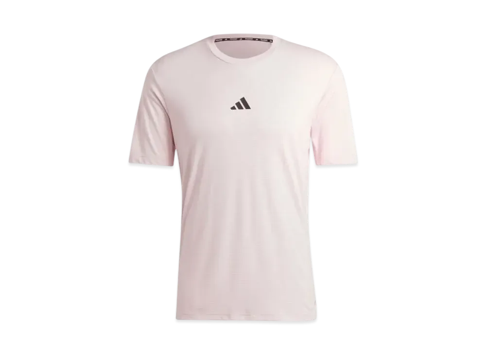 adidas Power Workout Short Sleeve T-Shirt "Sandy Pink/Black"