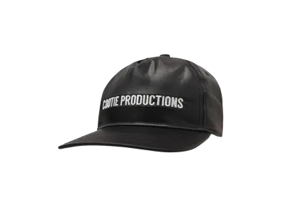 COOTIE PRODUCTIONS Damp Coated Satin 5 Panel Cap "BLACK X WHITE"