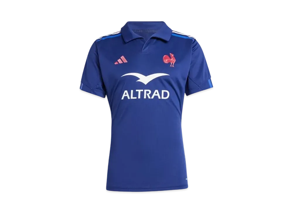 adidas France National Rugby Home Performance Uniform "Dark Blue"