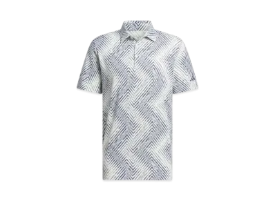 adidas Herringbone-Like Stretch Dry Polo "Crystal Jade/Preloved Ink"