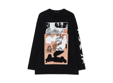 WILDSIDE Yohji Yamamoto x M/M (Paris) Artworks Series LS T-shirt (Emile Zola) "Black"