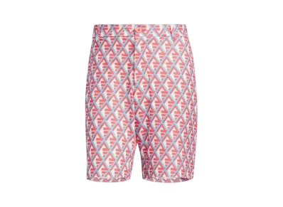 adidas Multicolored Bos Print Shorts "Preloved Scarlet"