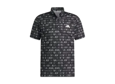 adidas Multicolor Print Short Sleeve Button Down Shirt "Black"