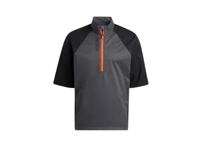 adidas Multi-Use Water Repellent Short Sleeve Half Zip Jacket "Black"