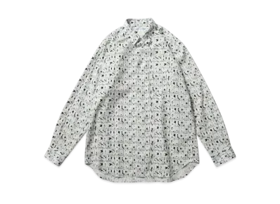 COMME des GARCONS SHIRT Cotton Poplin With Kaws Print Ptrn E Print E "White"
