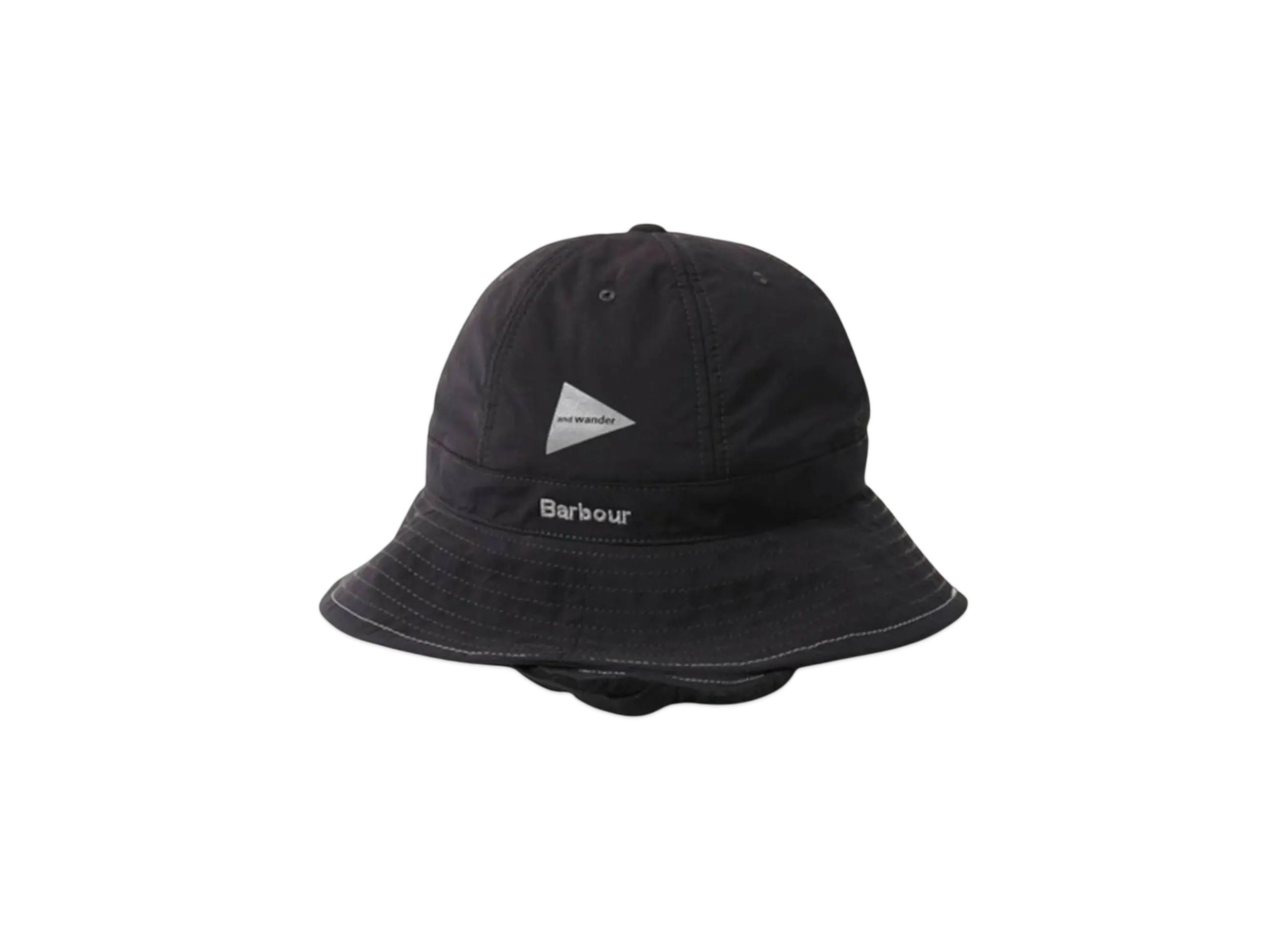 and wander x Barbour Bucket Hat "Black"