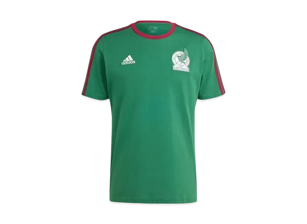 adidas Mexico National Team DNA Three Stripes Short Sleeve T-Shirt "Dark Green"