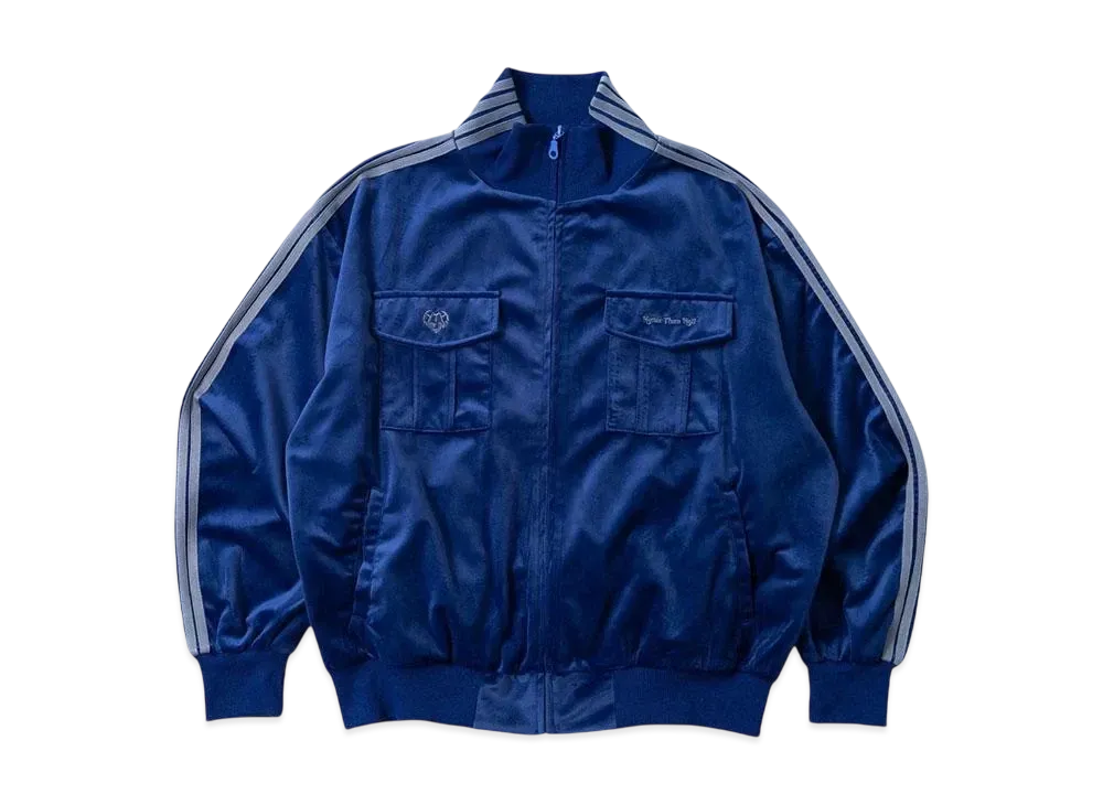 HTH velor track jacket "BLUE"