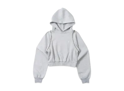 HTH 2way shoulder zip hoodie "GRAY"