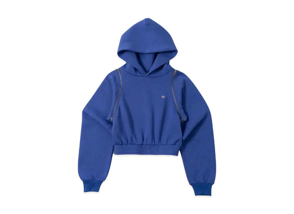 HTH 2way shoulder zip hoodie " BLUE"