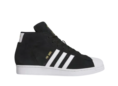 adidas Pro Model Mid "Core Black/Cloud White/Gold Metallic"