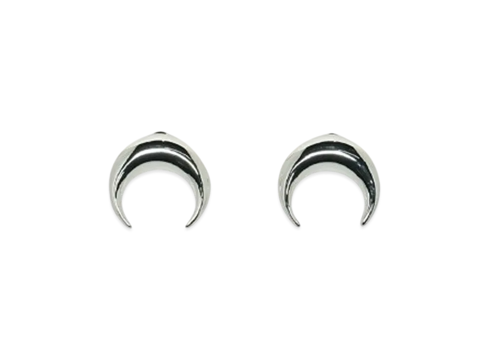 Marine serre SILVER PLATED MOON STUDS "SHINY SILVER"