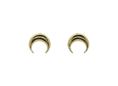 Marine serre GOLD PLATED MOON STUDS "SHINY GOLD"