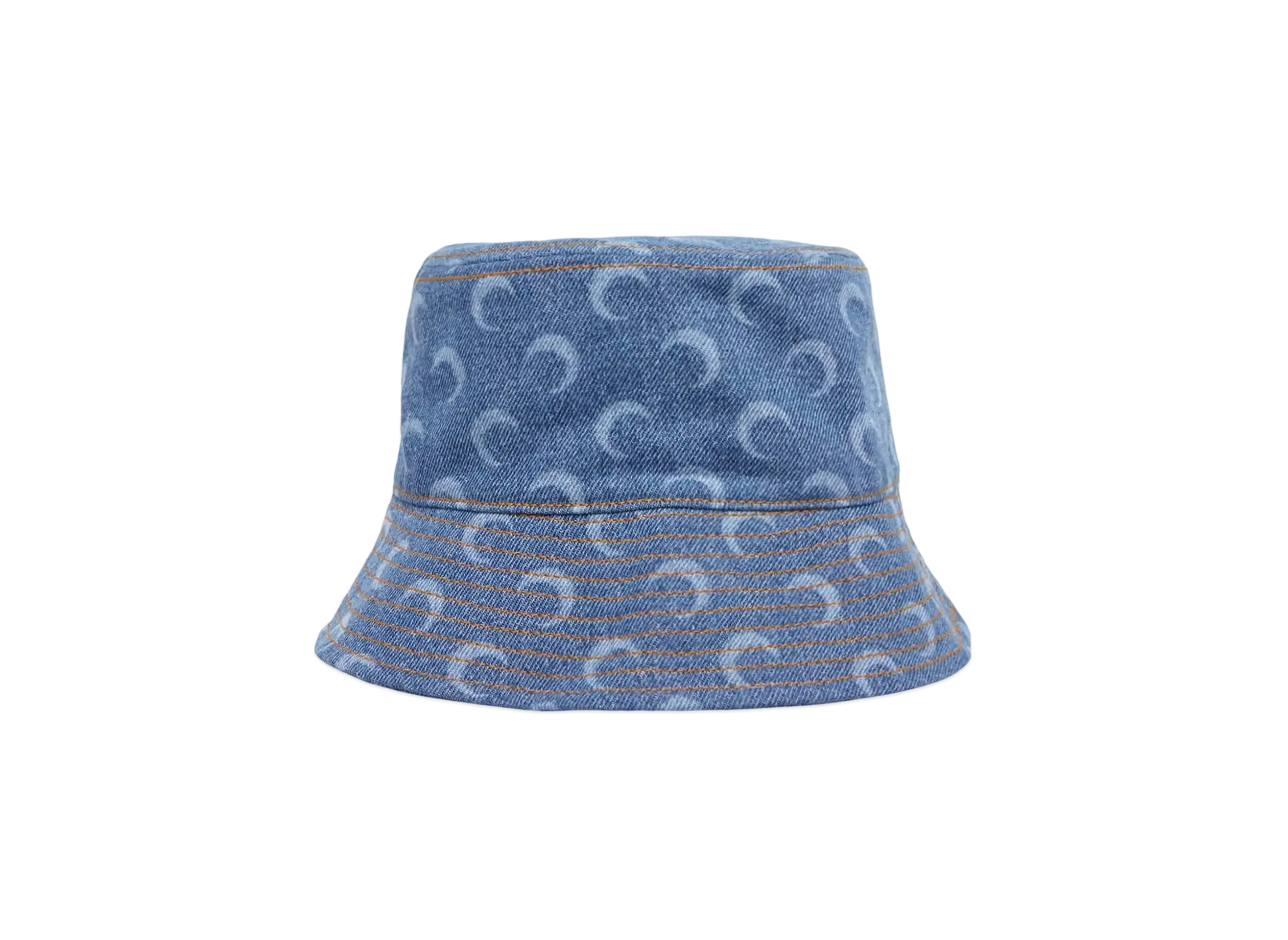 Marine serre MOON LASER DENIM BUCKET HAT (25SS) "LIGHT BLUE"