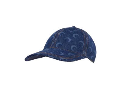 Marine serre MOON LASER DENIM BASEBALL CAP (25SS) "LIGHT BLUE"