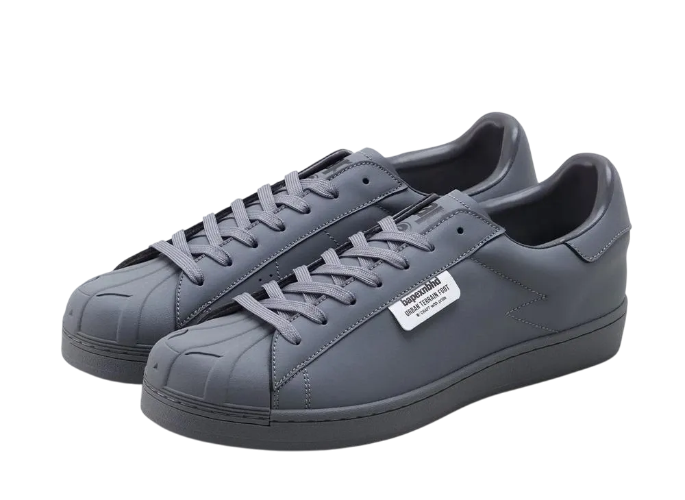 NEIGHBORHOOD x A BATHING APE Skull Shoes "Gray"