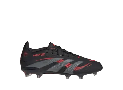 adidas GS Predator Elite FG Cleats "Core Black/Grey Four/Lucid Red"